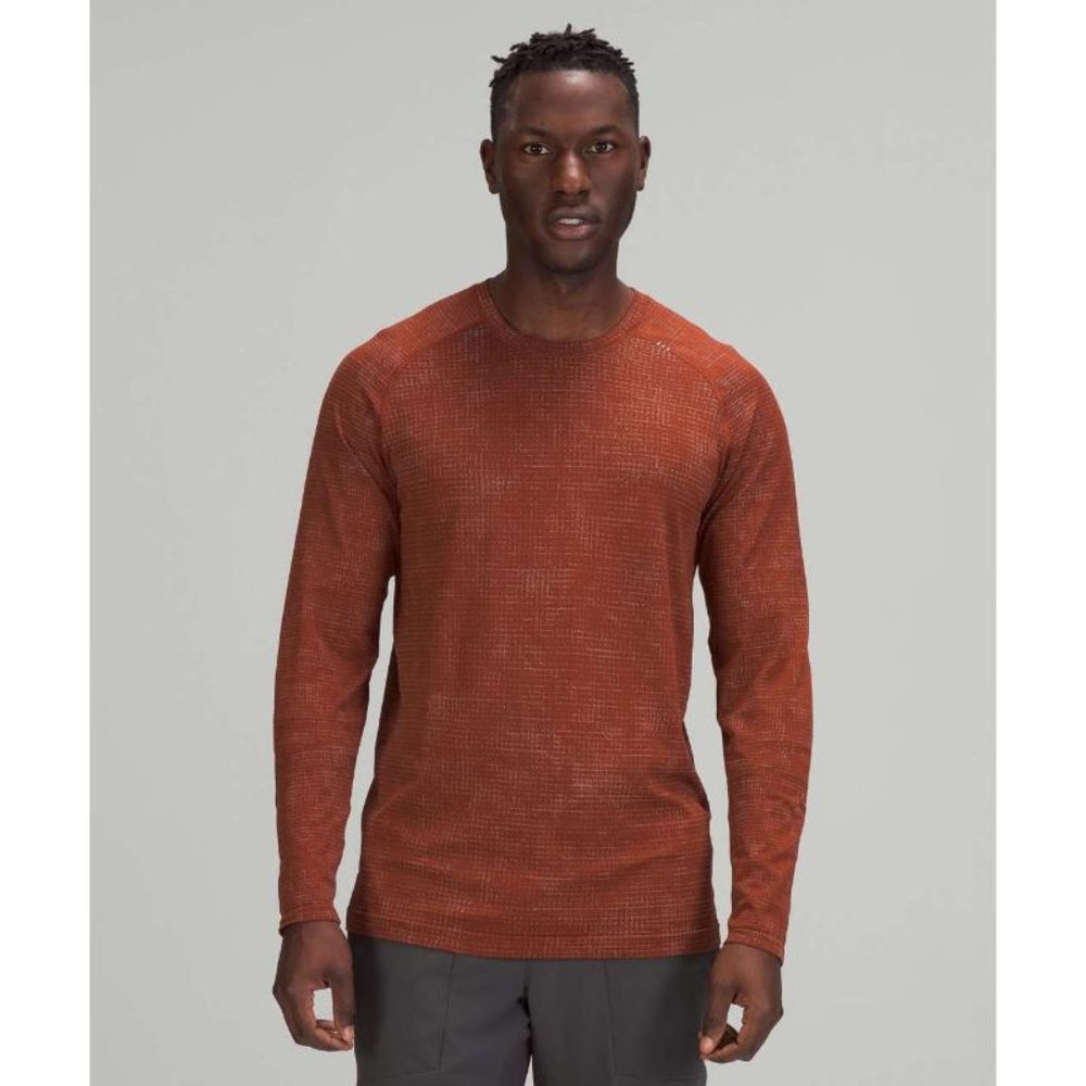 NWT Lululemon Shirt Mens XL Metal Vent Tech Long Sleeve 2.0 Training Date Brown